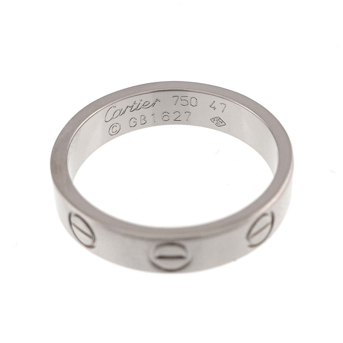 Mini Love Ring 18K White Gold 750 size47 4(US)