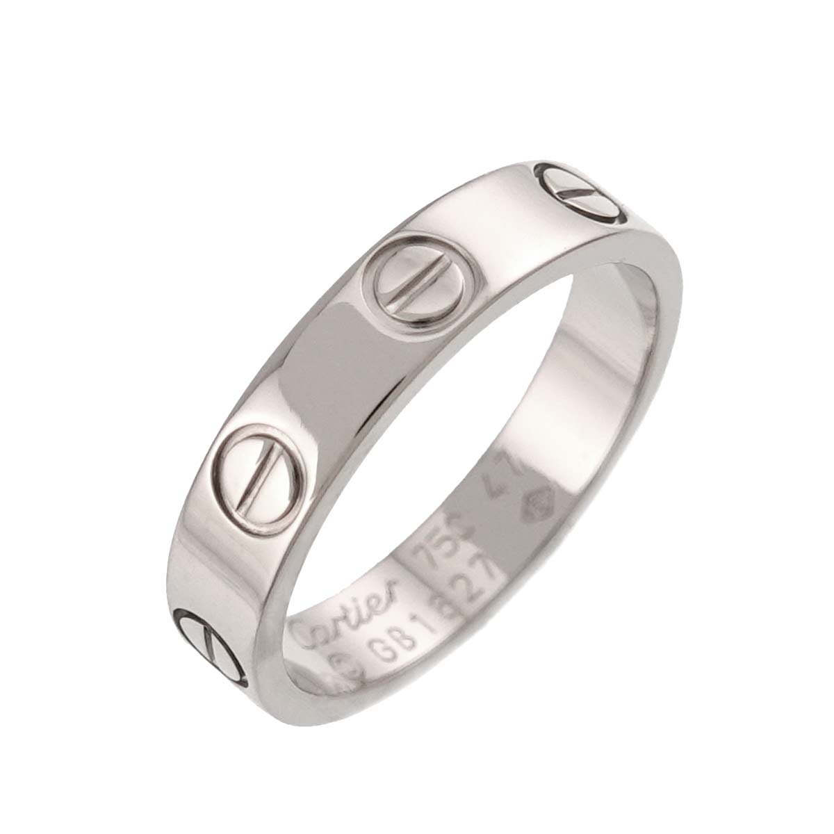 Mini Love Ring 18K White Gold 750 size47 4(US)