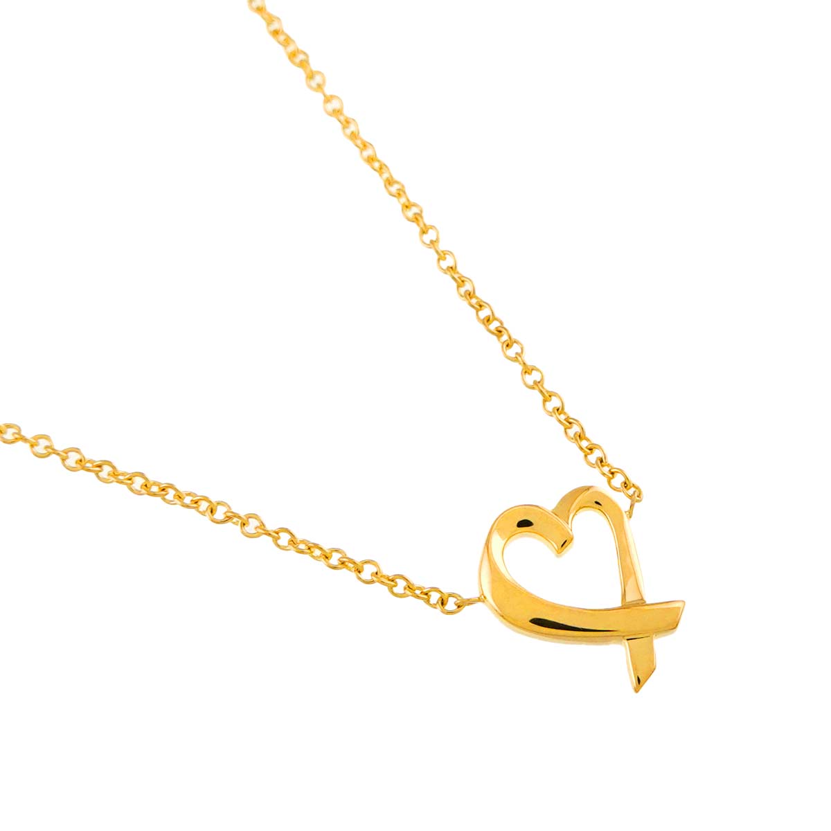 Loving Heart Necklace 18K Yellow Gold 750