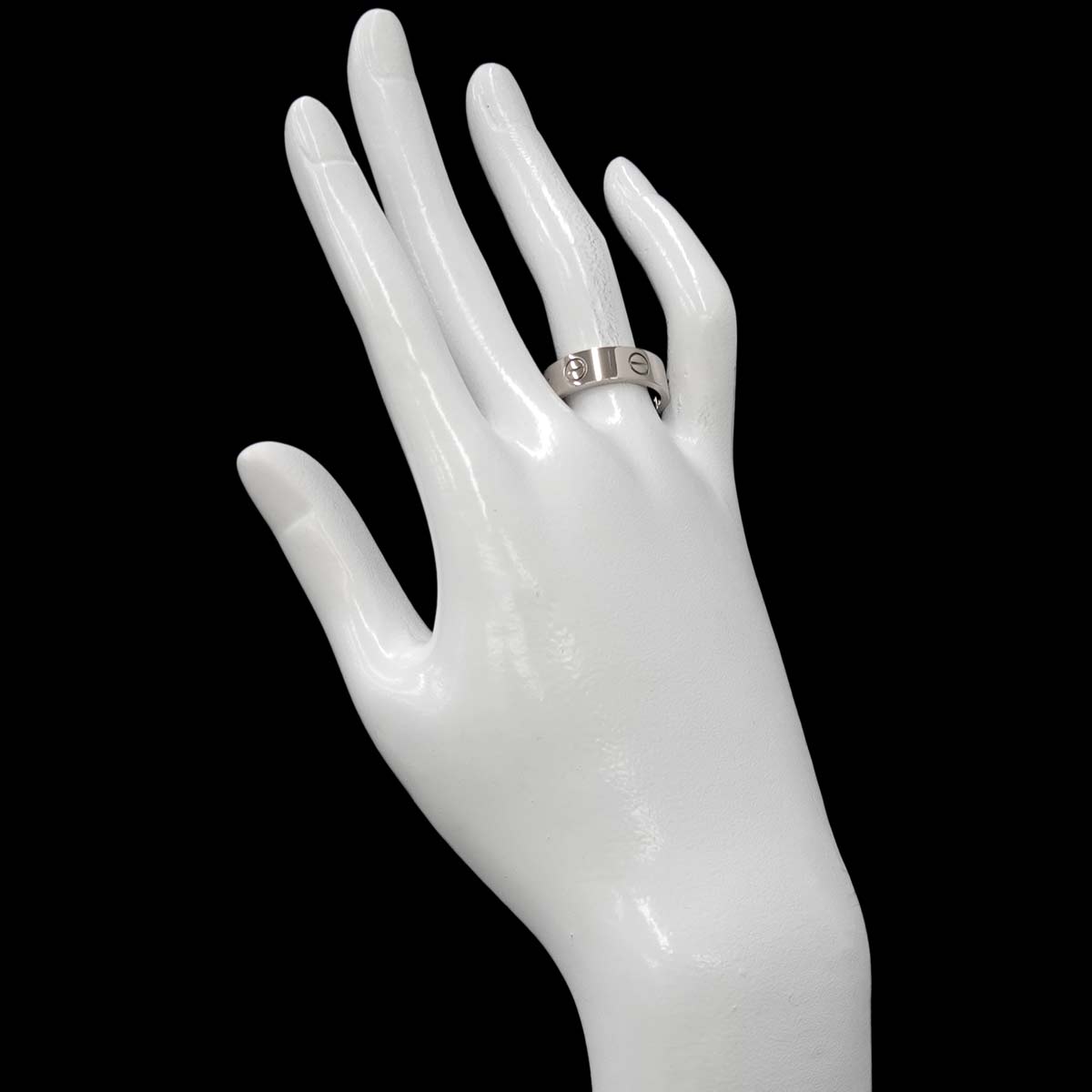 Love Ring 18K White Gold 750 size58 7.75-8(US)