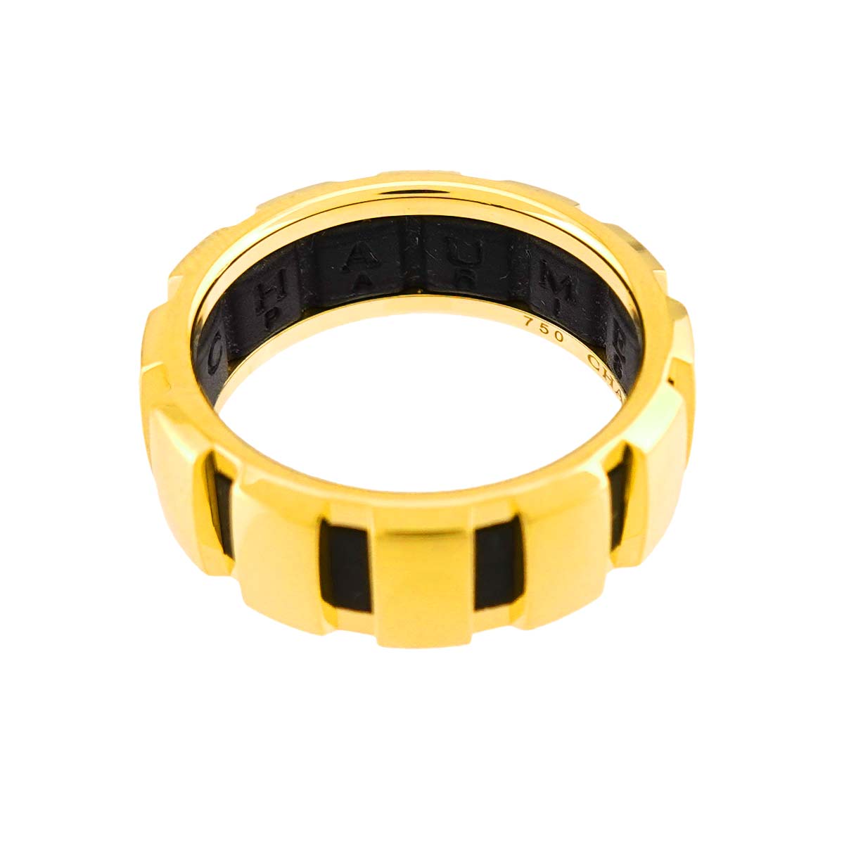 Class one Diamond Ring 18K YG Rubber Size53 6-6.25(US)