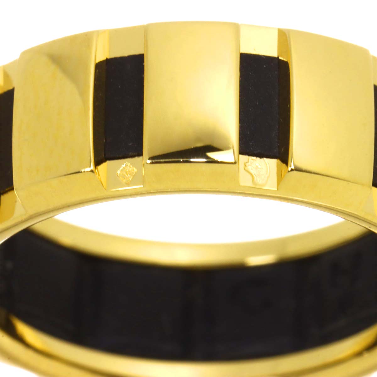 Class one Diamond Ring 18K YG Rubber Size53 6-6.25(US)