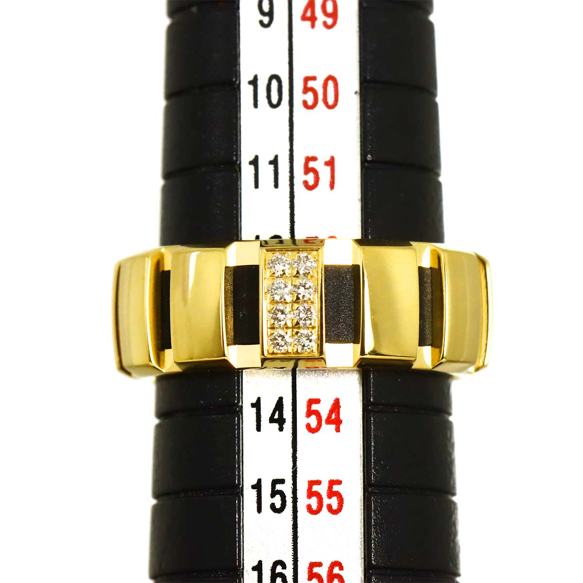 Class one Diamond Ring 18K YG Rubber Size53 6-6.25(US)