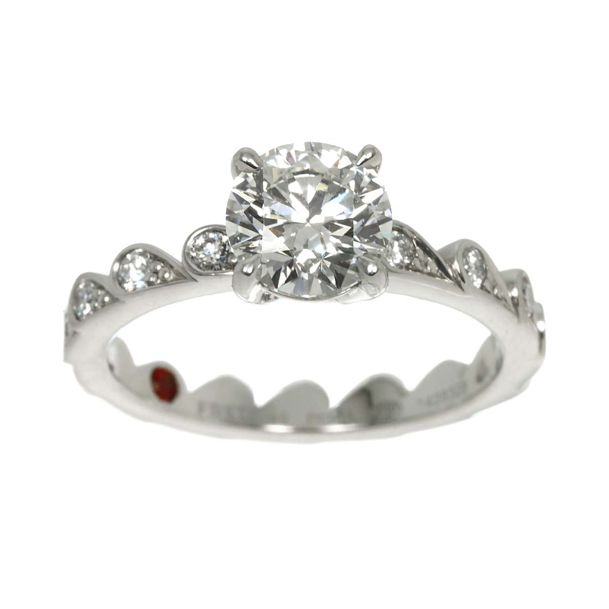 Diamond 1.01ct G/VS1/3EX Ring Pt Platinum Size49 4.75-5(US)