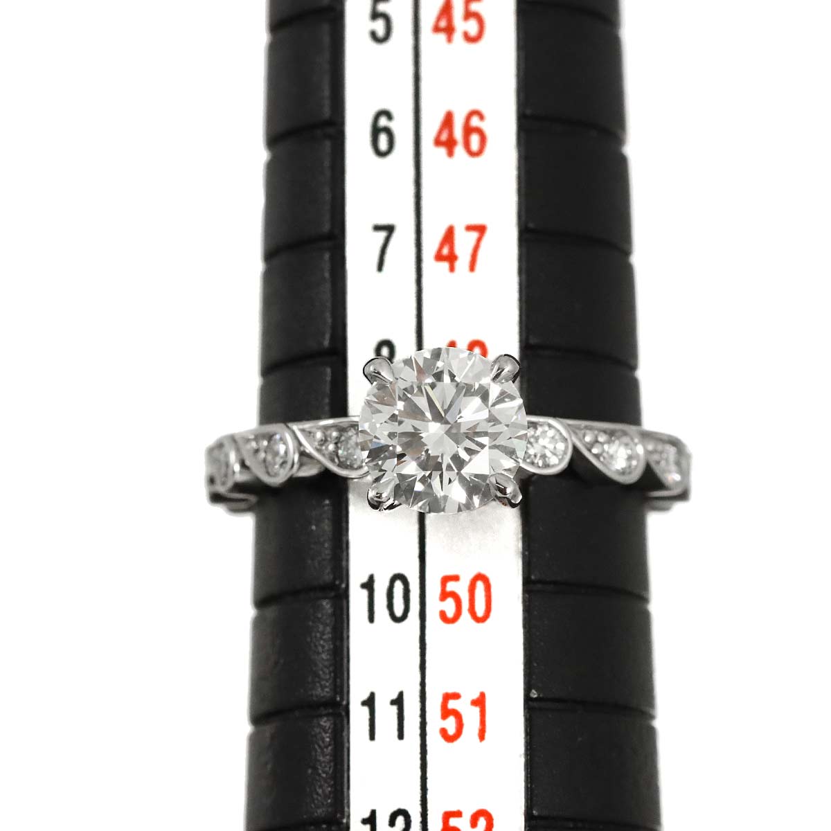Diamond 1.01ct G/VS1/3EX Ring Pt Platinum Size49 4.75-5(US)