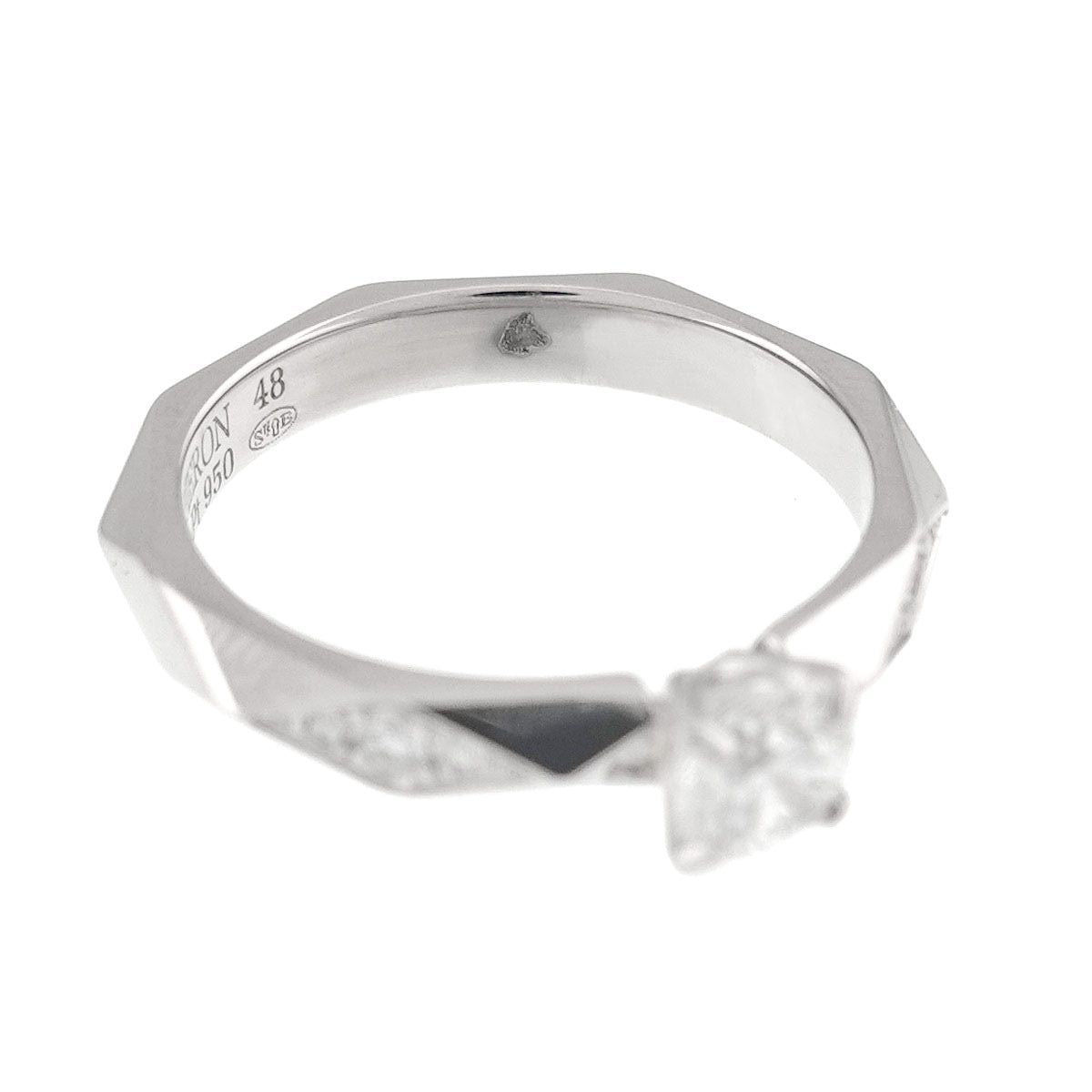 Facet Diamond 0.31ct E/VVS1/3EX Ring Platinum Size48 4.5(US)