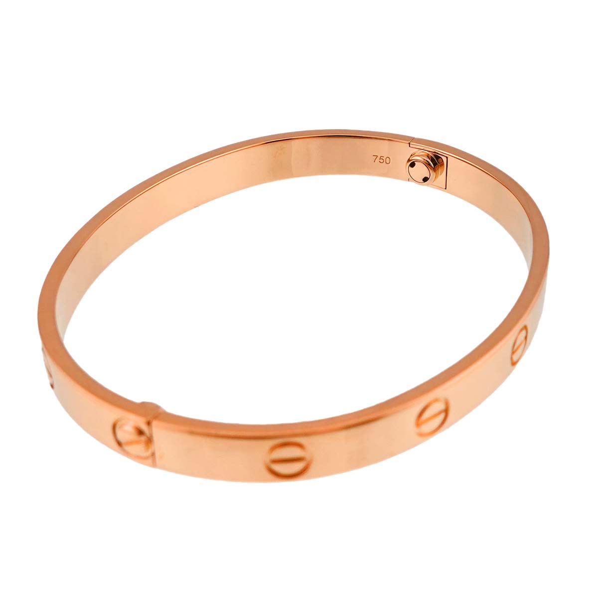 Love Bracelet Bangle 18K Pink Gold 750 Size17
