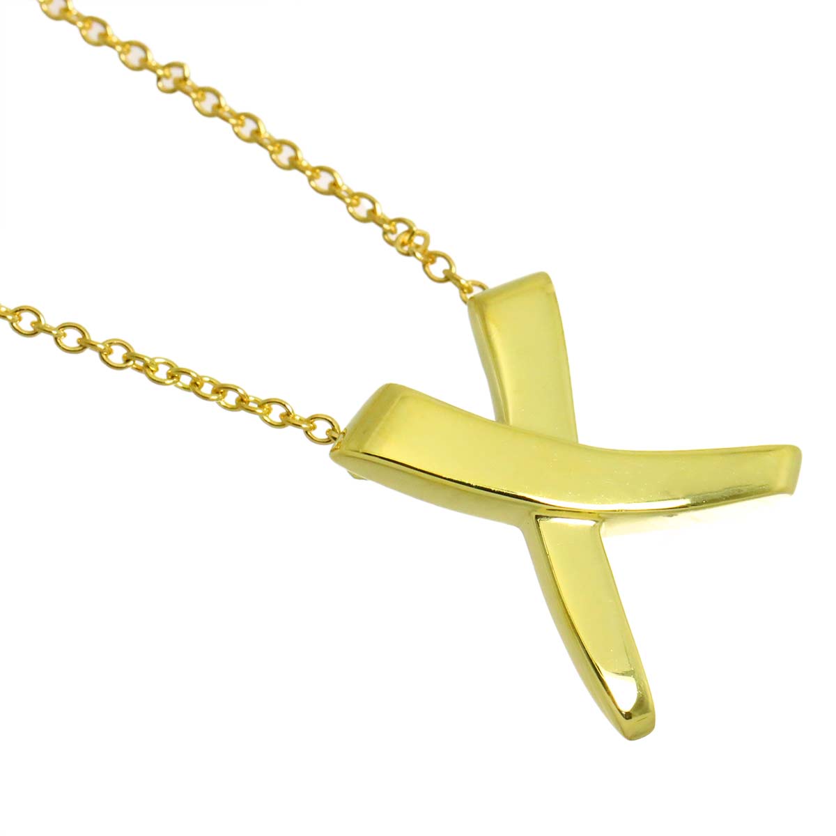 X Necklace 18K Yellow Gold 750