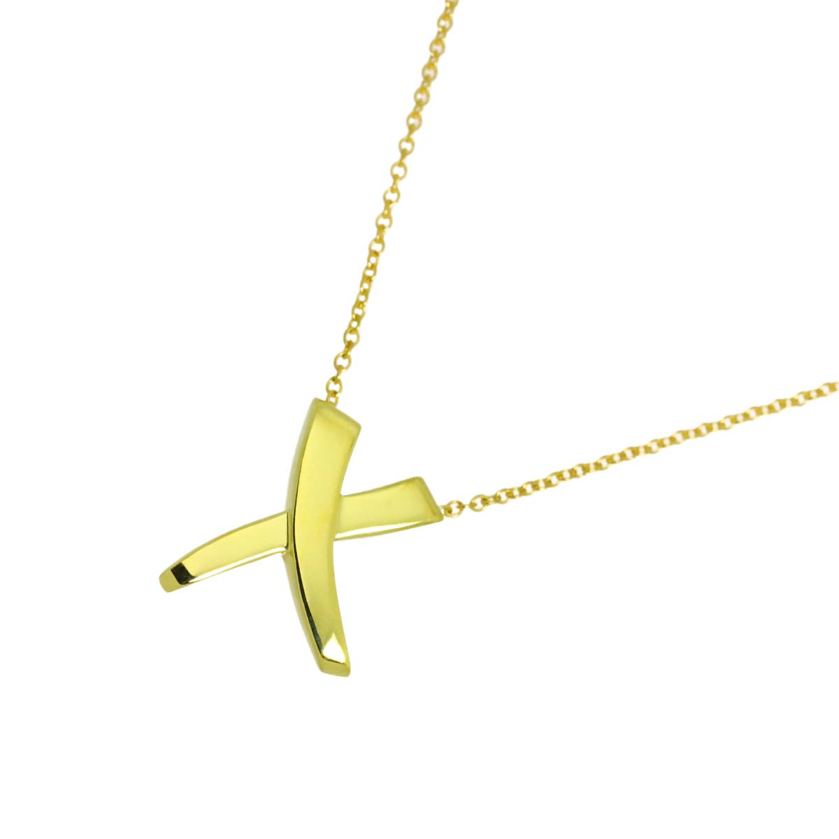 X Necklace 18K Yellow Gold 750