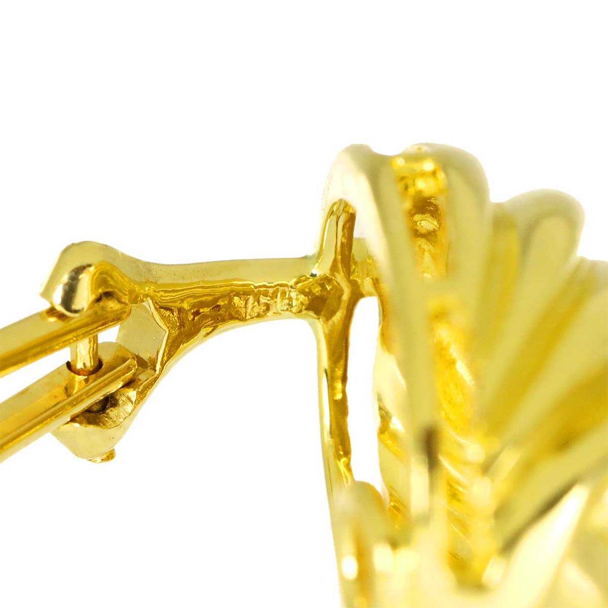 Earrings Clip on 18K Yellow Gold 750
