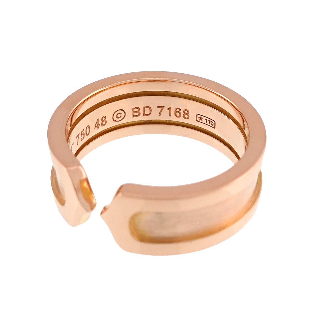 C2 SM Ring 18K PG 750 size48 4-4.5(US)