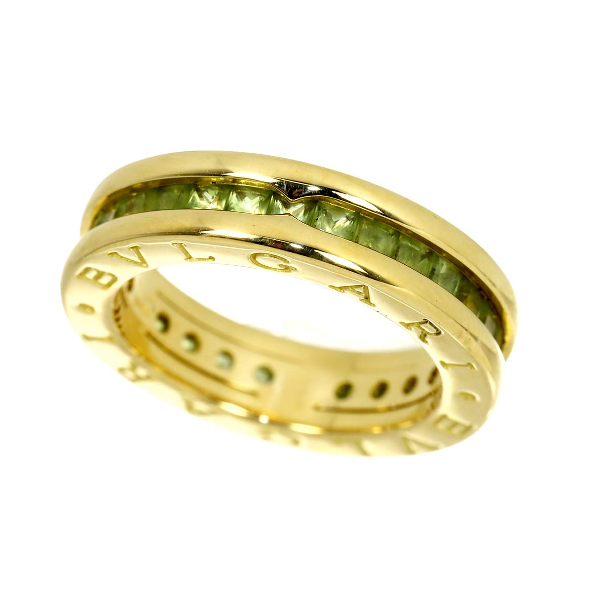 B-ZERO1 1 Band Peridot Ring 18K YG 750 Size48 4.5(US)