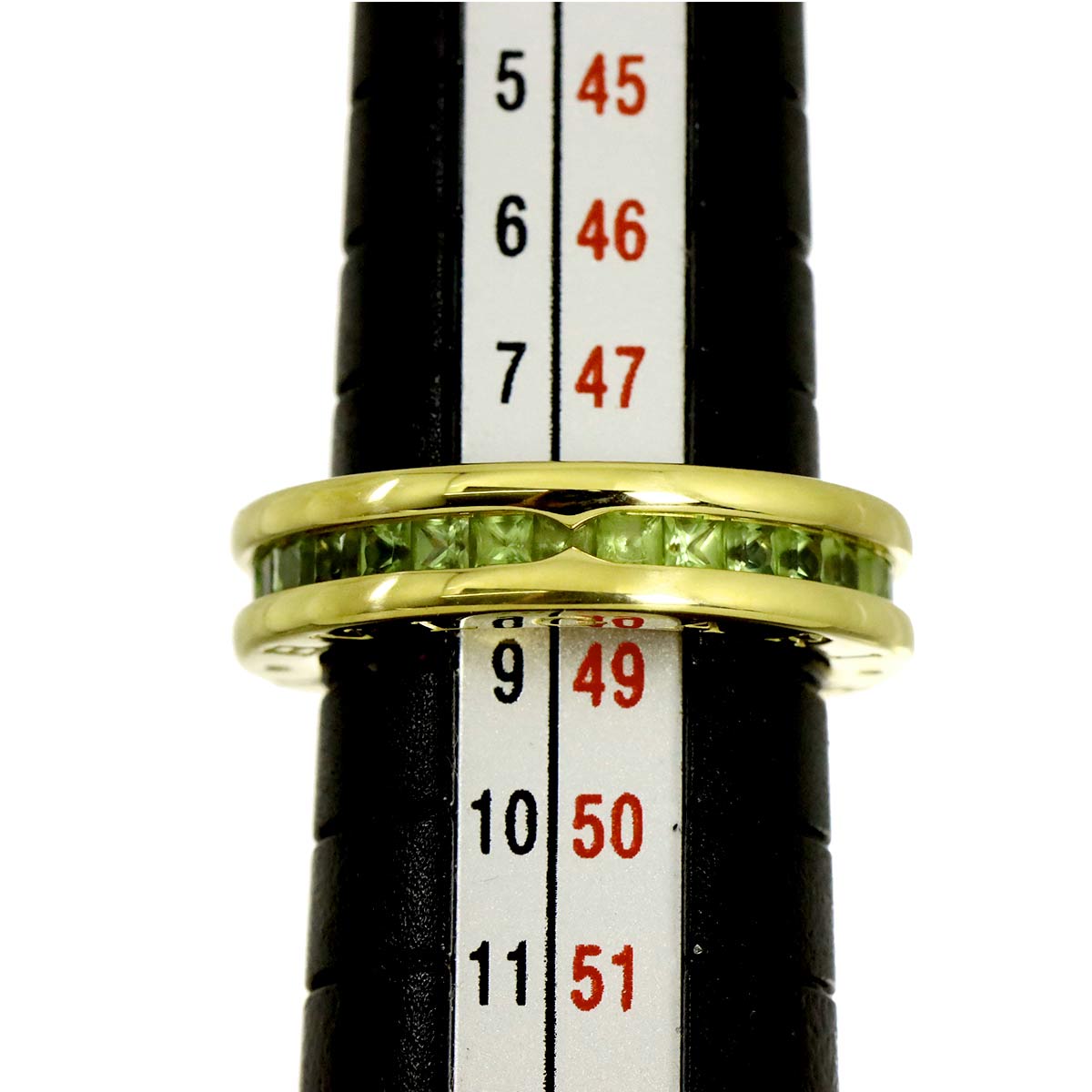 B-ZERO1 1 Band Peridot Ring 18K YG 750 Size48 4.5(US)