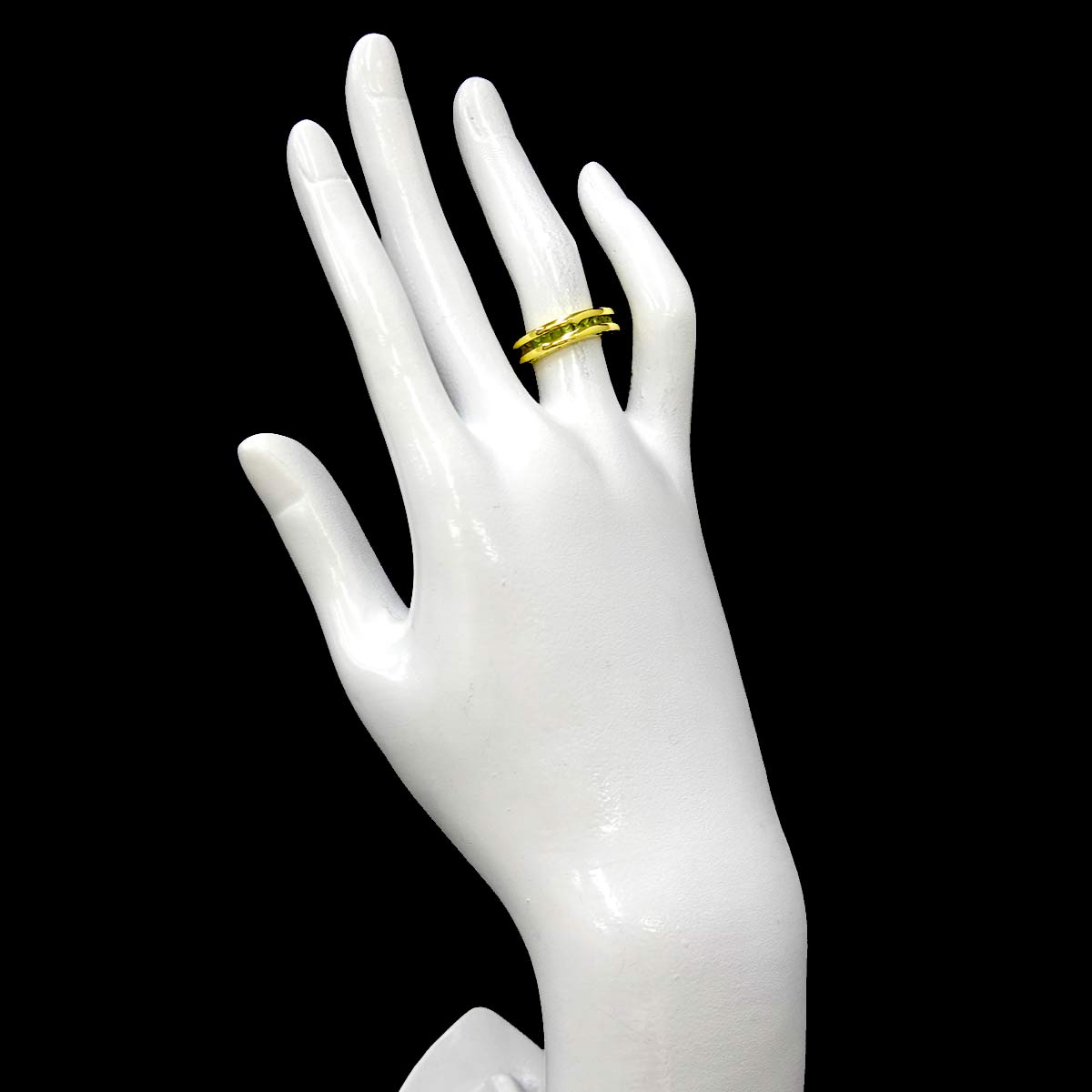 B-ZERO1 1 Band Peridot Ring 18K YG 750 Size48 4.5(US)