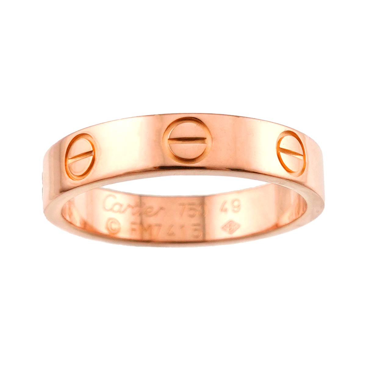 Mini Love Ring 18K Pink Gold 750 size49 4.75-5(US)