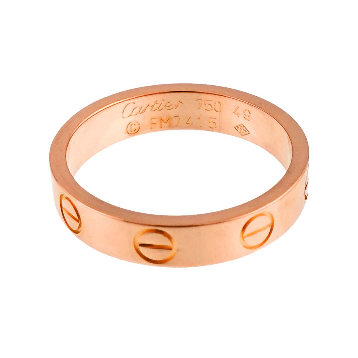 Mini Love Ring 18K Pink Gold 750 size49 4.75-5(US)
