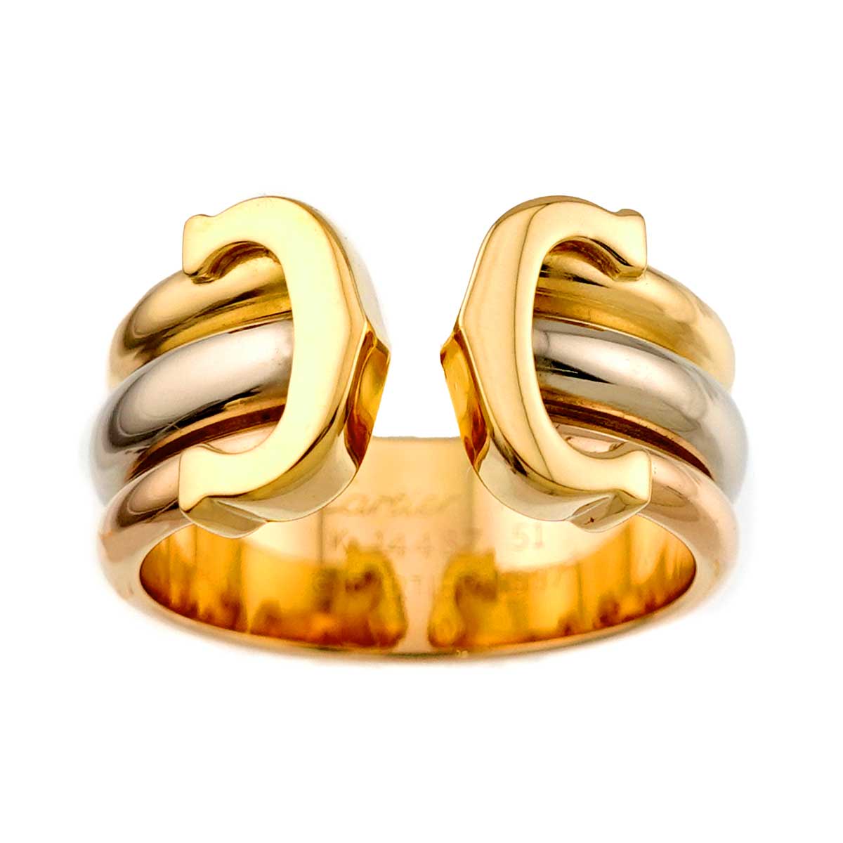 C2 Ring 18K YG WG PG 750 Size51 Size6(US)