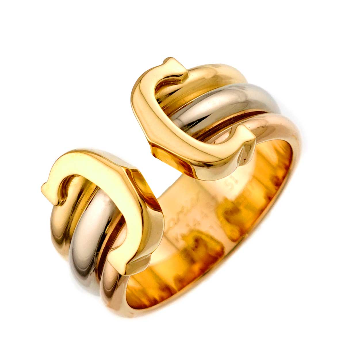 C2 Ring 18K YG WG PG 750 Size51 Size6(US)