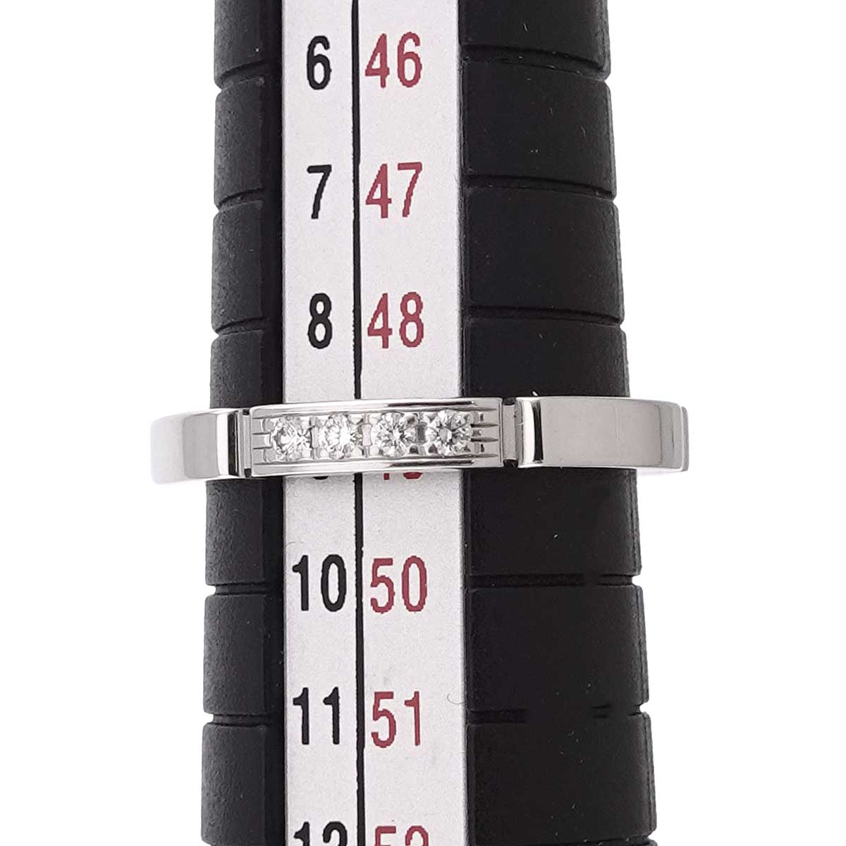 Maillon Panthere Diamond Ring 18K WG 750 Size49 4.75-5(US)