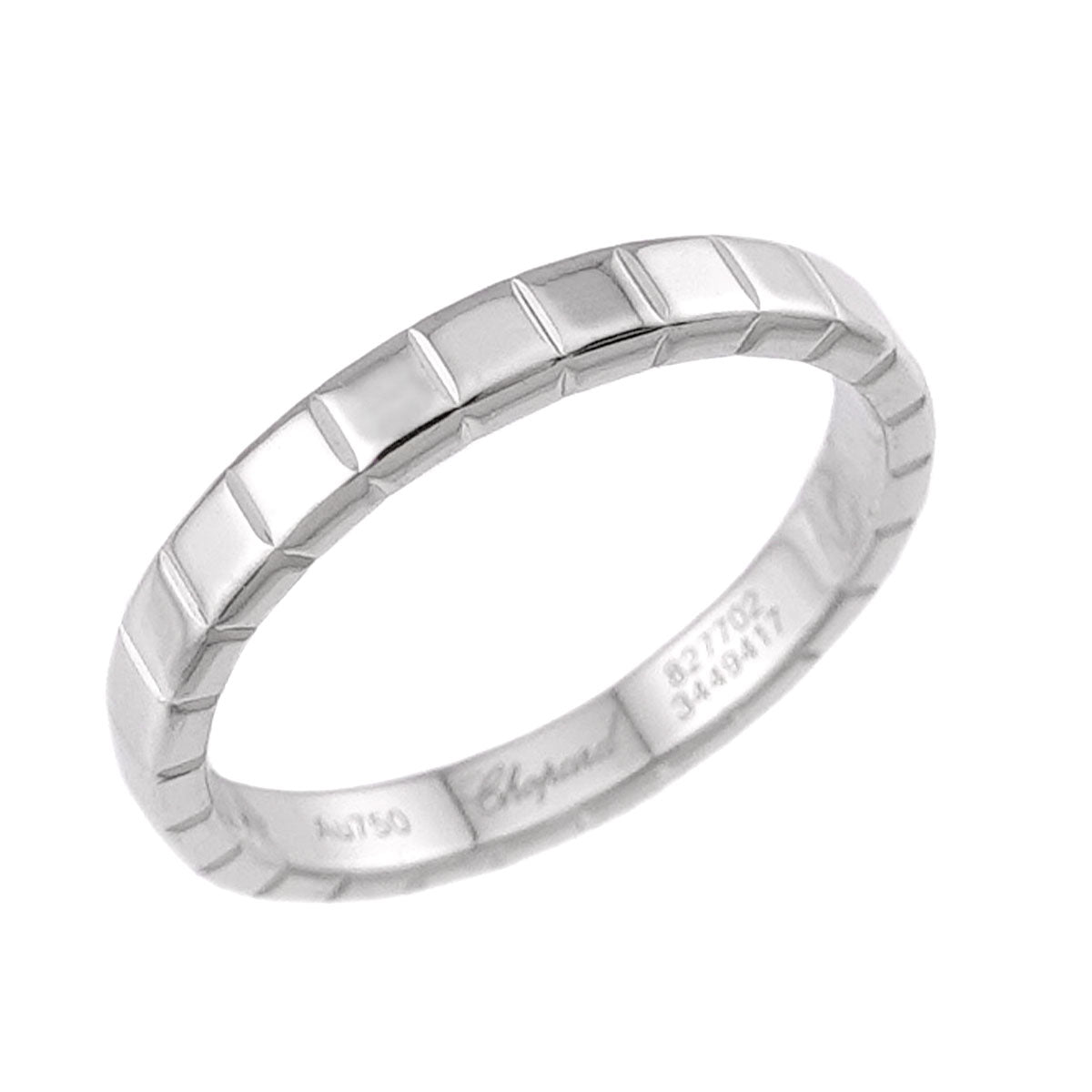 Ice Cube Ring 18K WG 750 Size3.75(US)