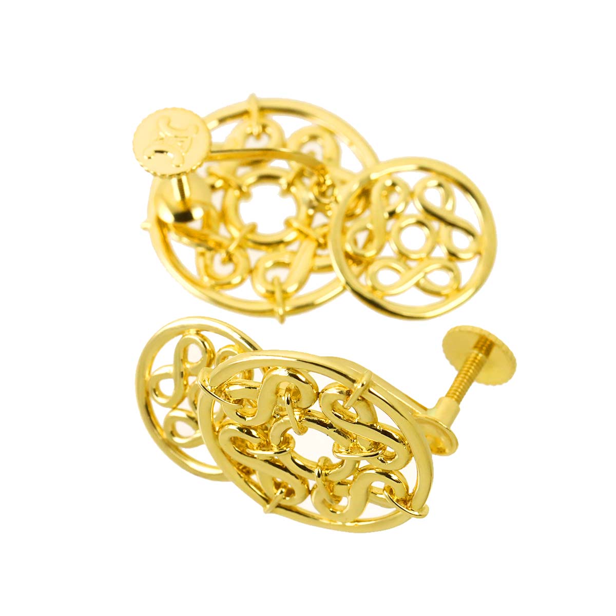 Earrings Clip-on 18K Yellow Gold 750