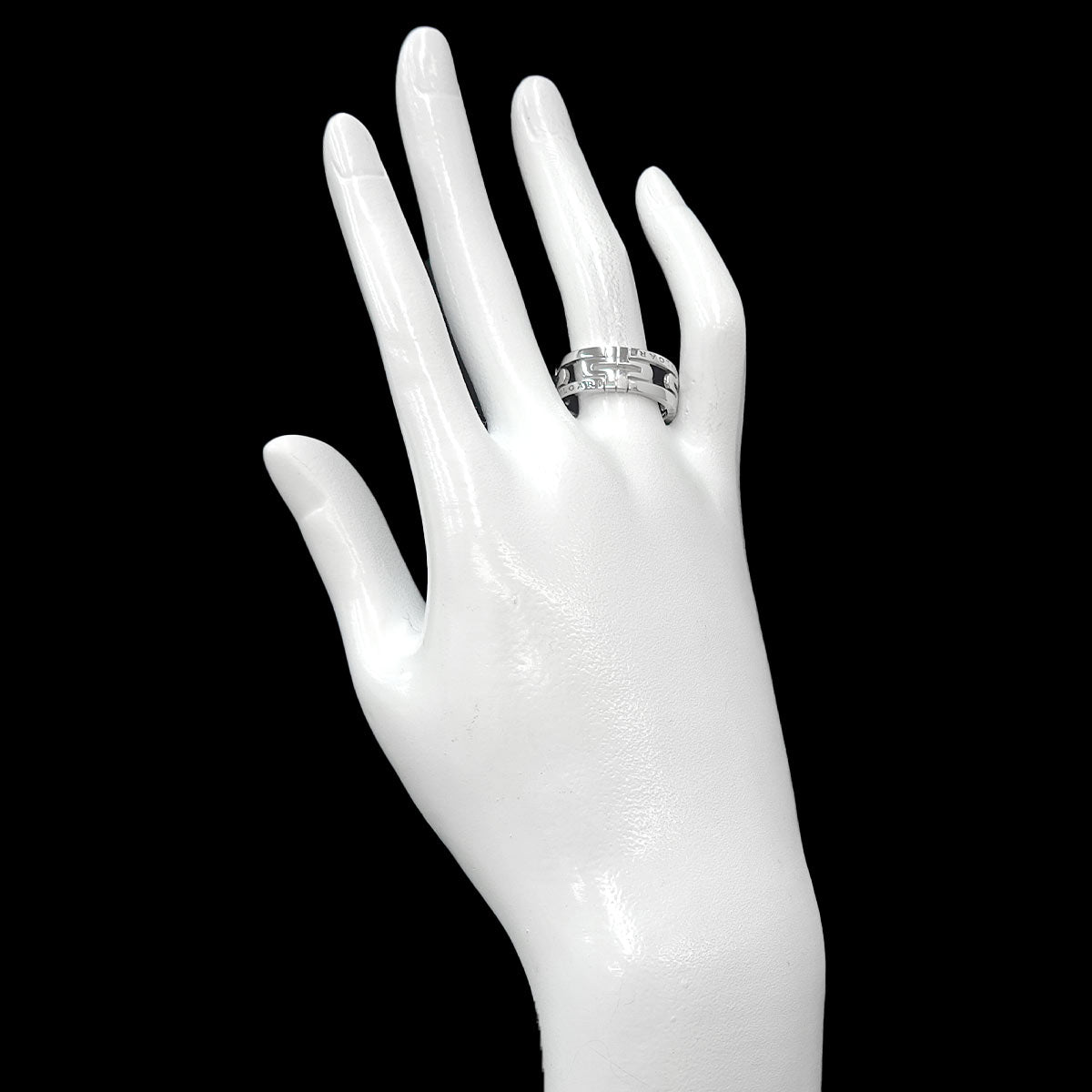 Parentesi Ring 18K White Gold 750 size57 7.5(US)