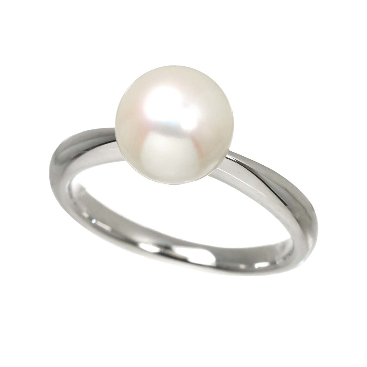 Akoya Pearl 8.4mm Ring 18K WG 750 5.5-5.75(US)