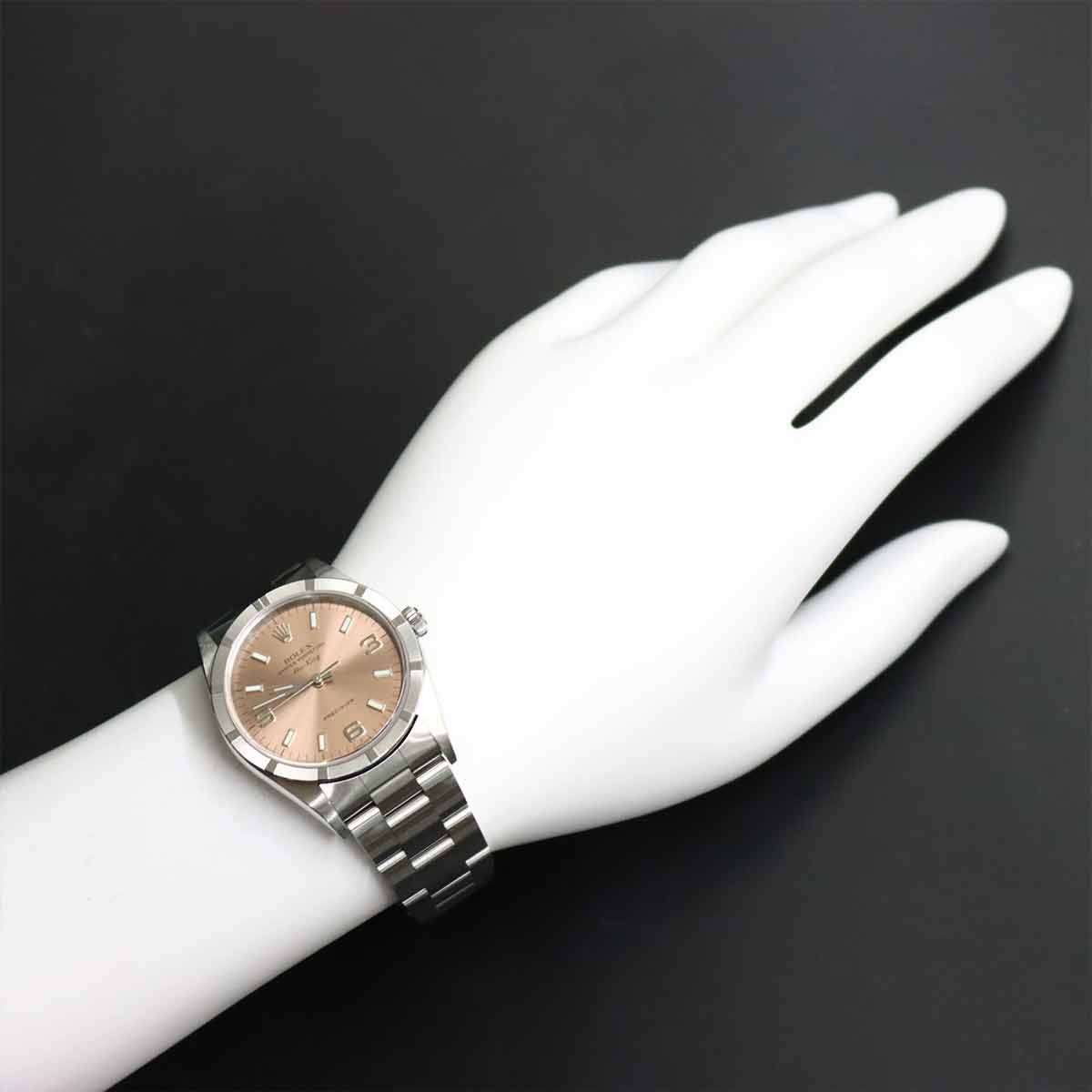 Air King Engine turned bezel 14010 Serial A Automatic Mens