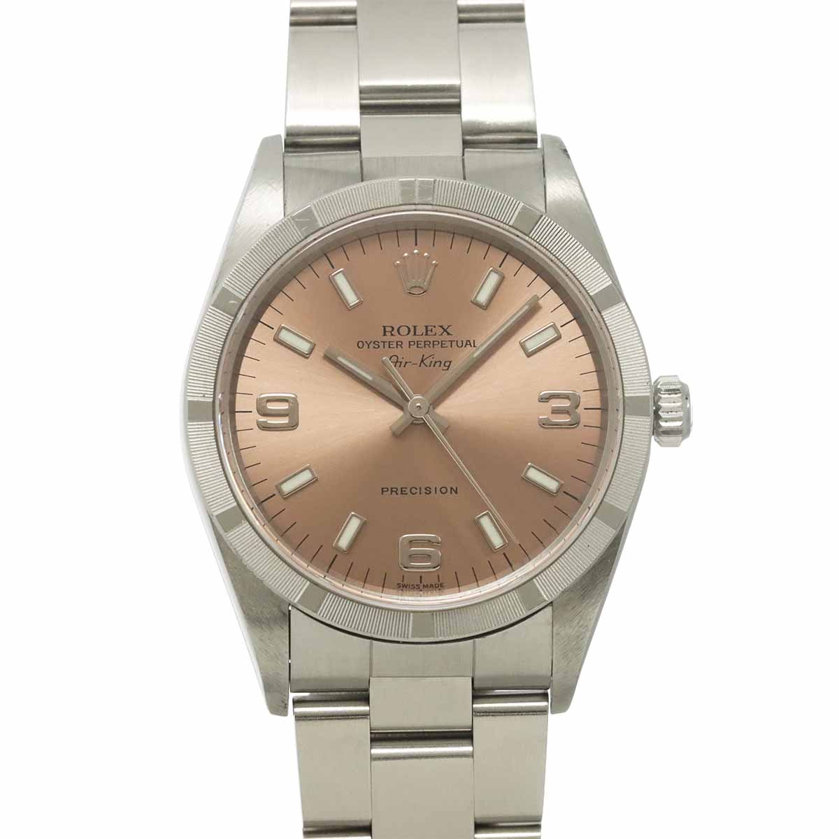 Air King Engine turned bezel 14010 Serial A Automatic Mens