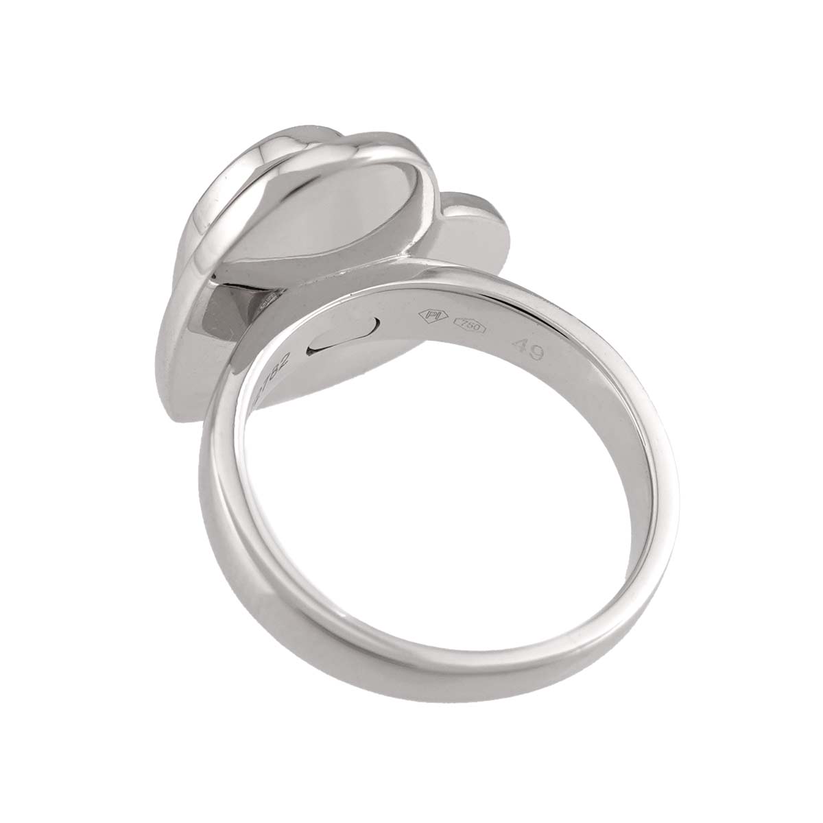 Heartbeat Diamond Ring 18K WG 750 size49 4.5(US)