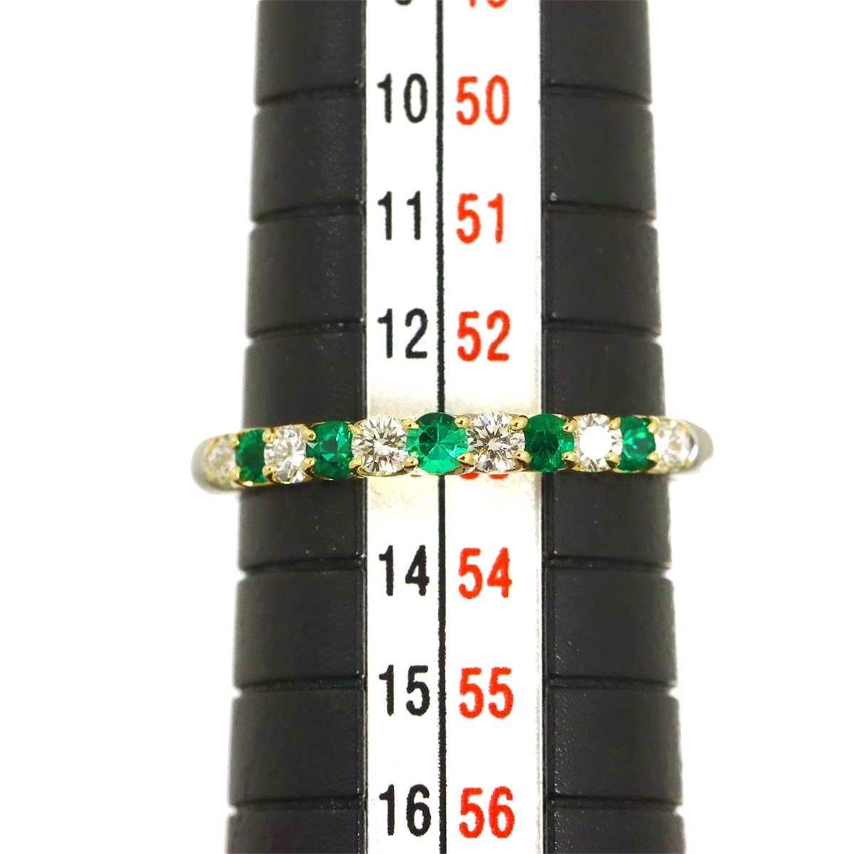 Tsavorite Diamond Ring 18K YG 750 Size6.25-6.5(US)
