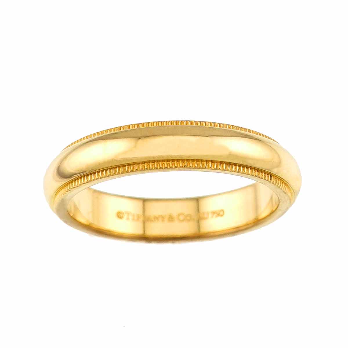Milgrain Band Ring 18K YG 750 Size6.5-6.75(US)