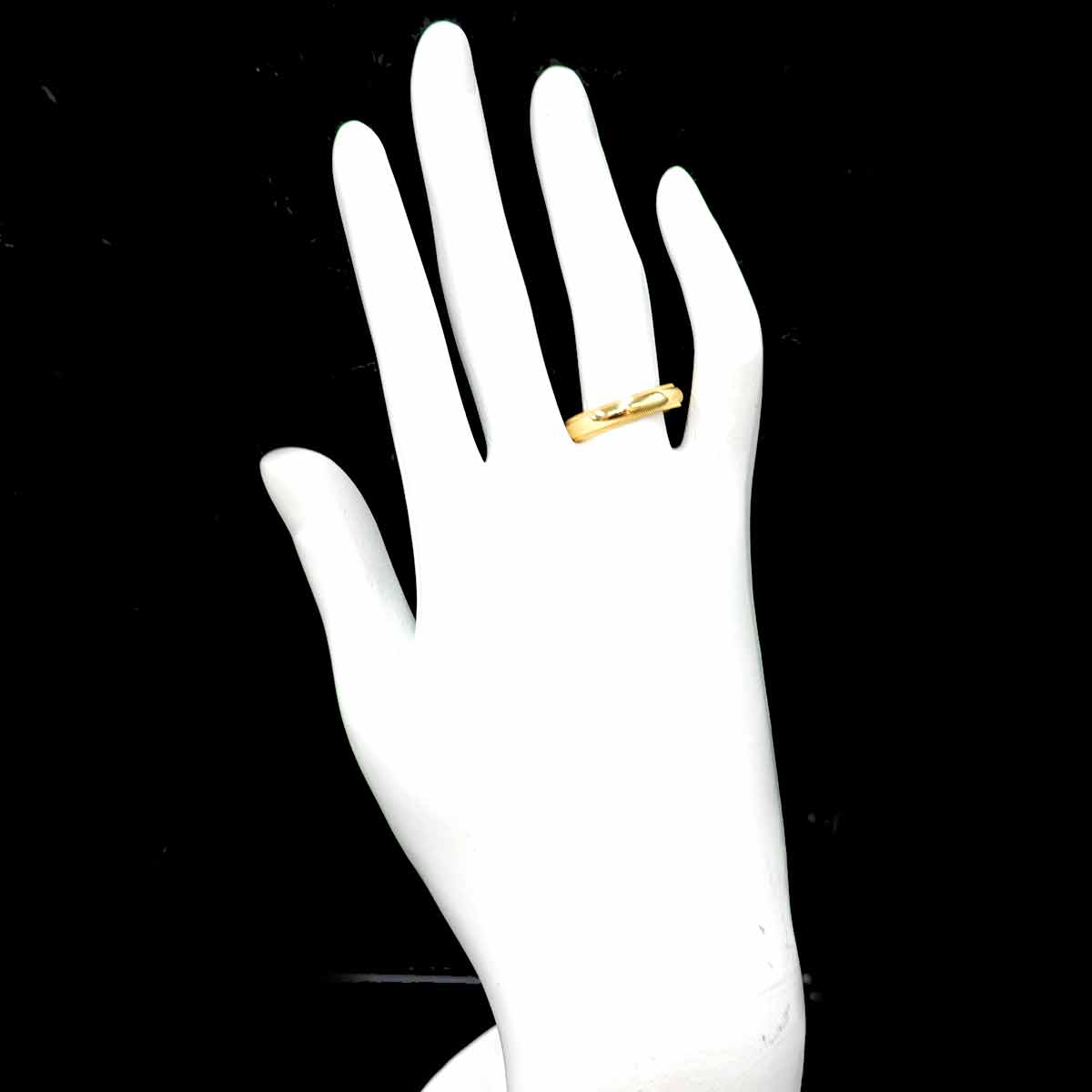 Milgrain Band Ring 18K YG 750 Size6.5-6.75(US)