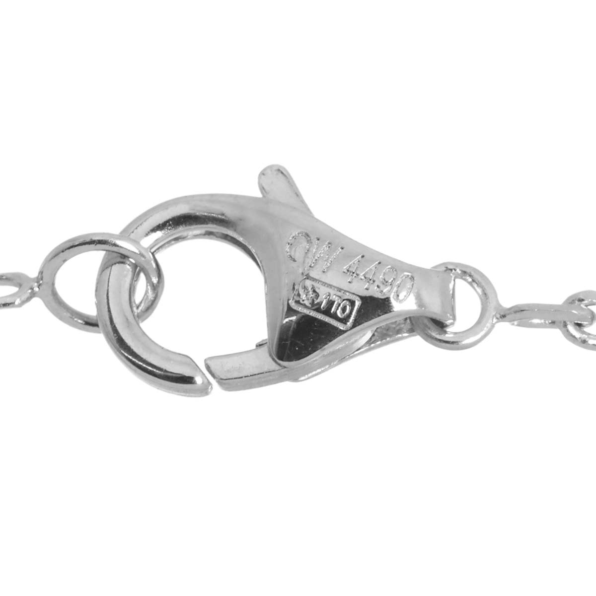 Diamond Necklace 18K White Gold 750