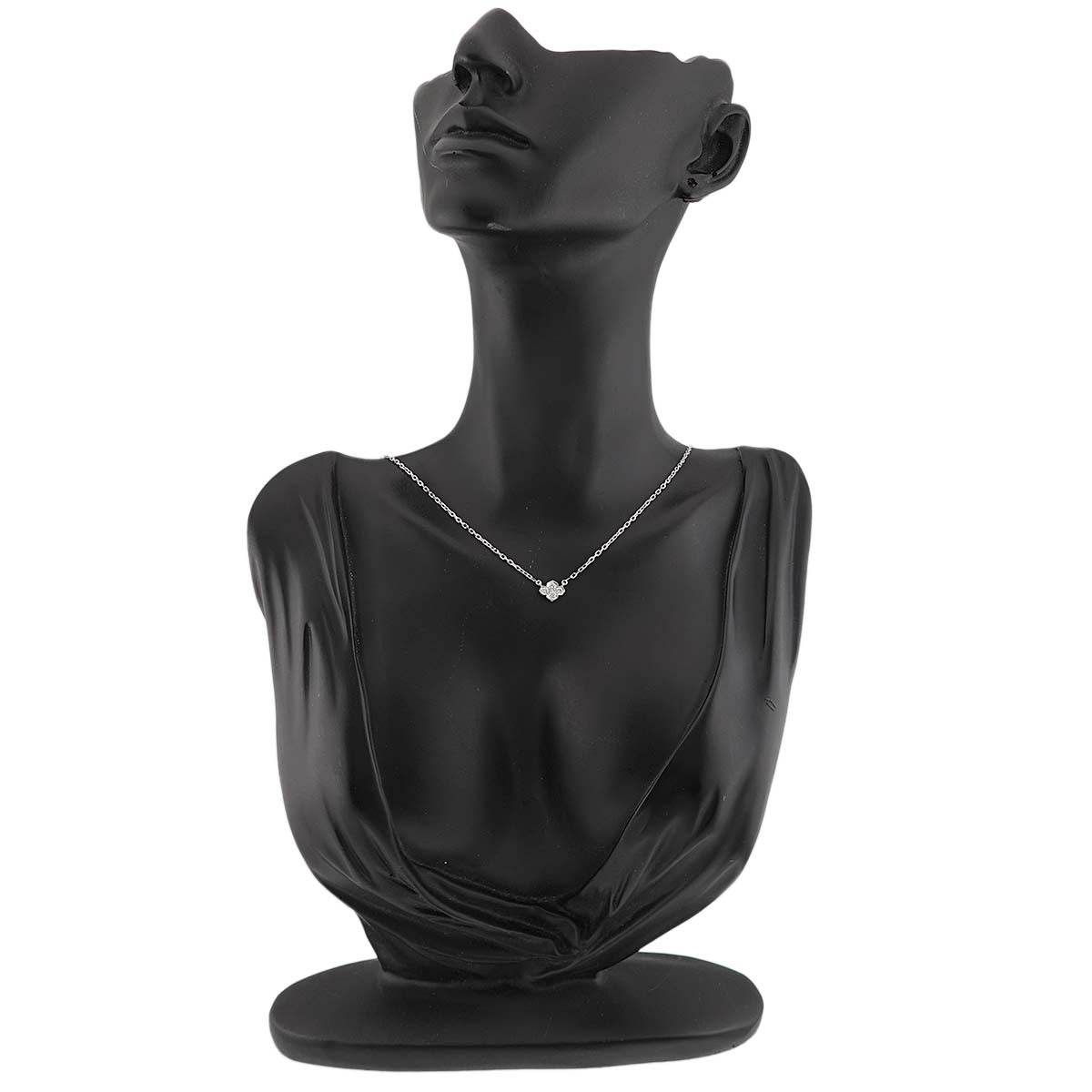 Diamond Necklace 18K White Gold 750