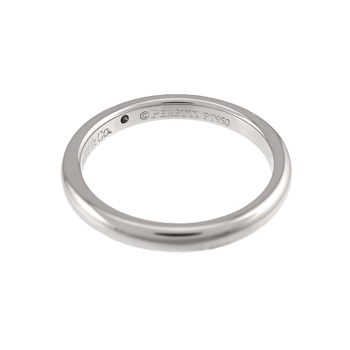 Stacking Band Ring Diamond 1P Pt Size6.75(US)