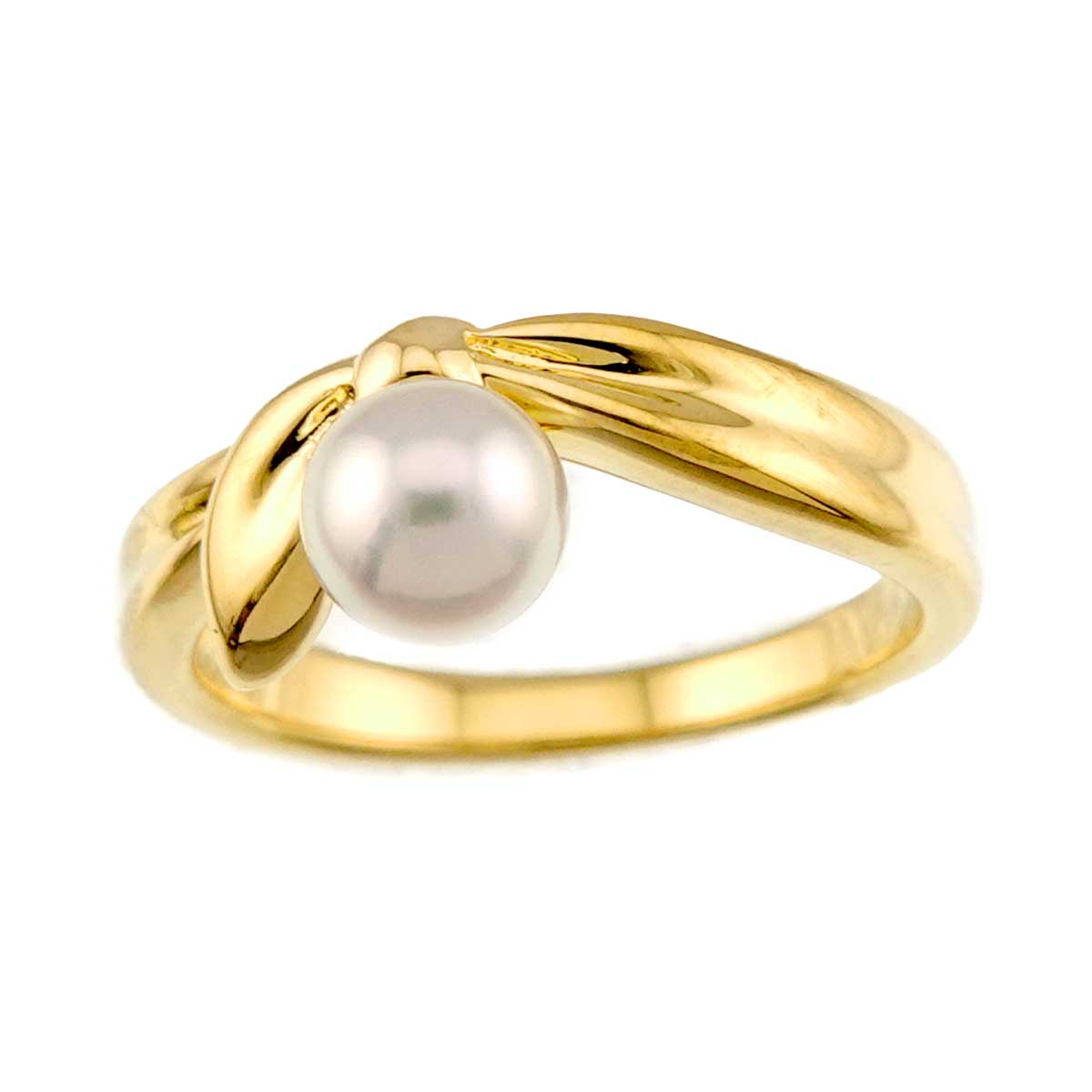 Akoya Pearl 5.8mm Ring 18K YG 750 Size6.25-6.5(US)