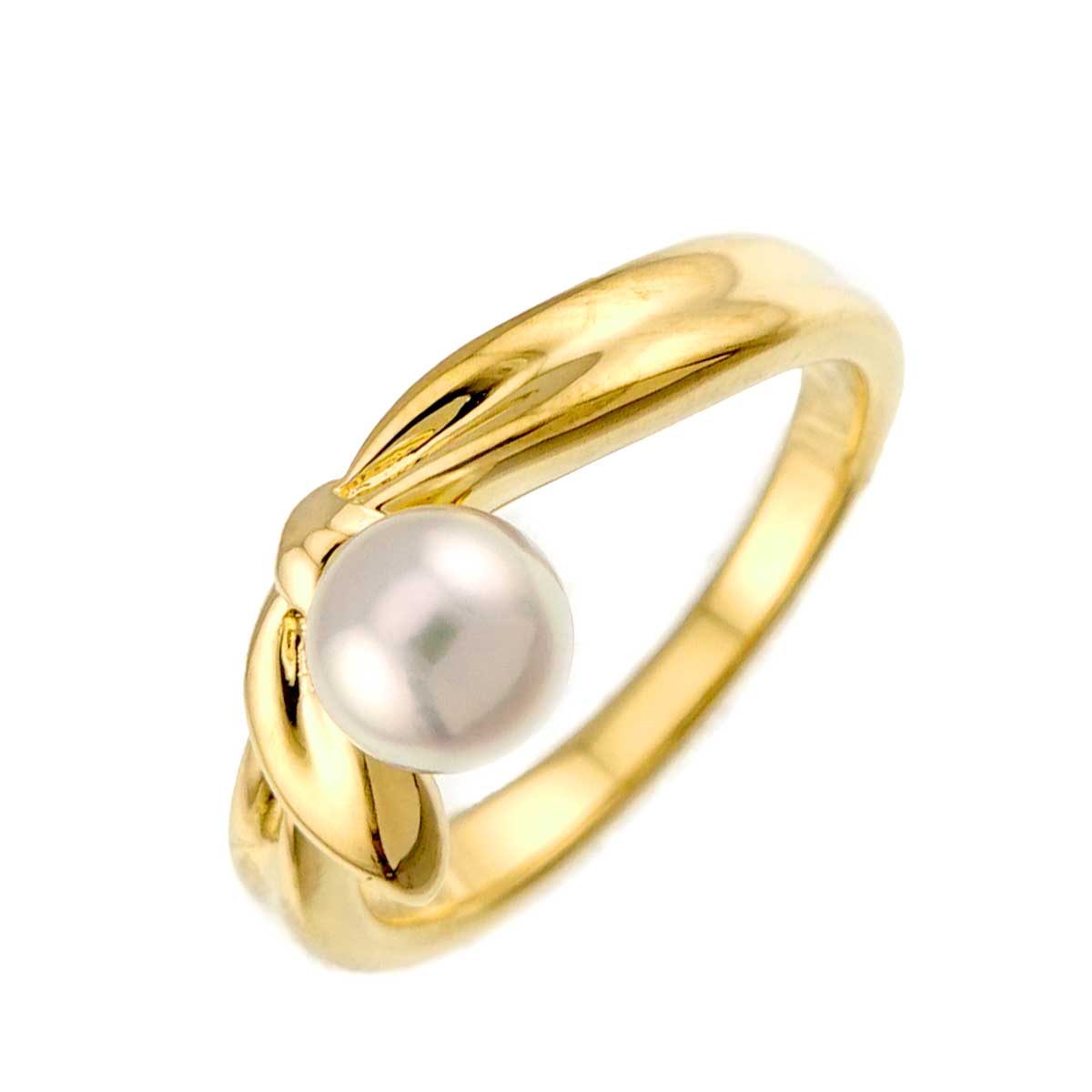 Akoya Pearl 5.8mm Ring 18K YG 750 Size6.25-6.5(US)