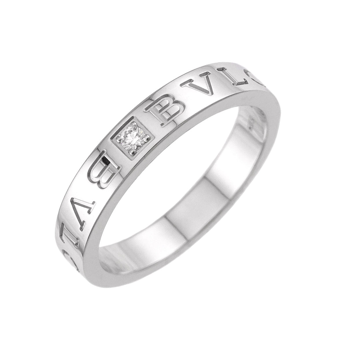 B-ZERO1 Diamond 1P Ring 18K WG 750 size9.75-10(US)