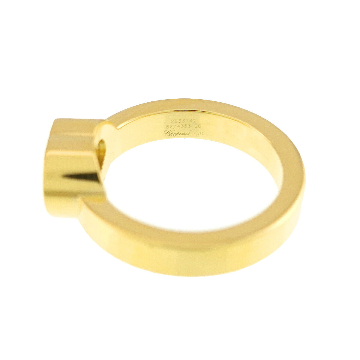 Happy Diamond Heart Ring 18K YG 750 Size4.75-5(US)