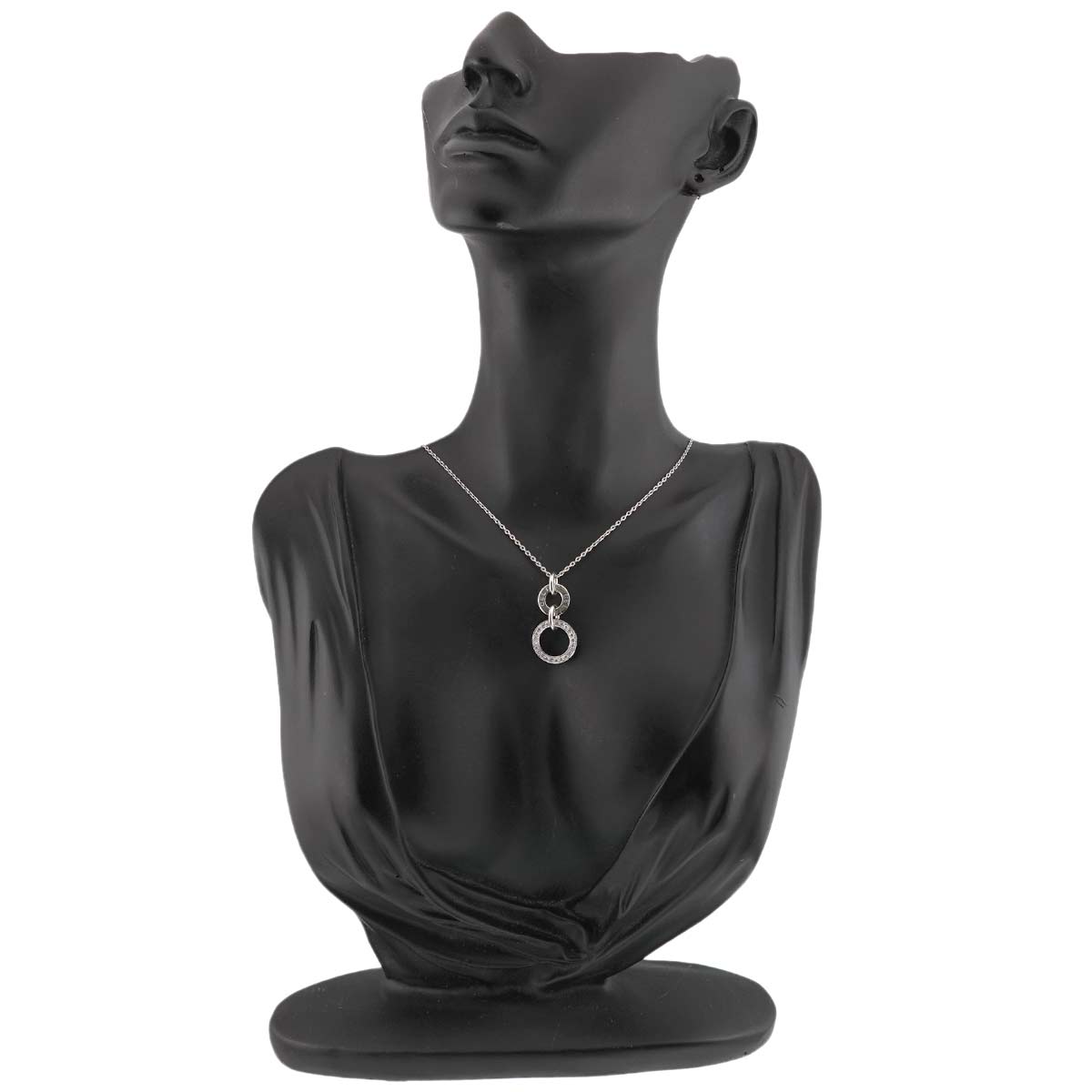 Diamond Necklace 18K White Gold 750