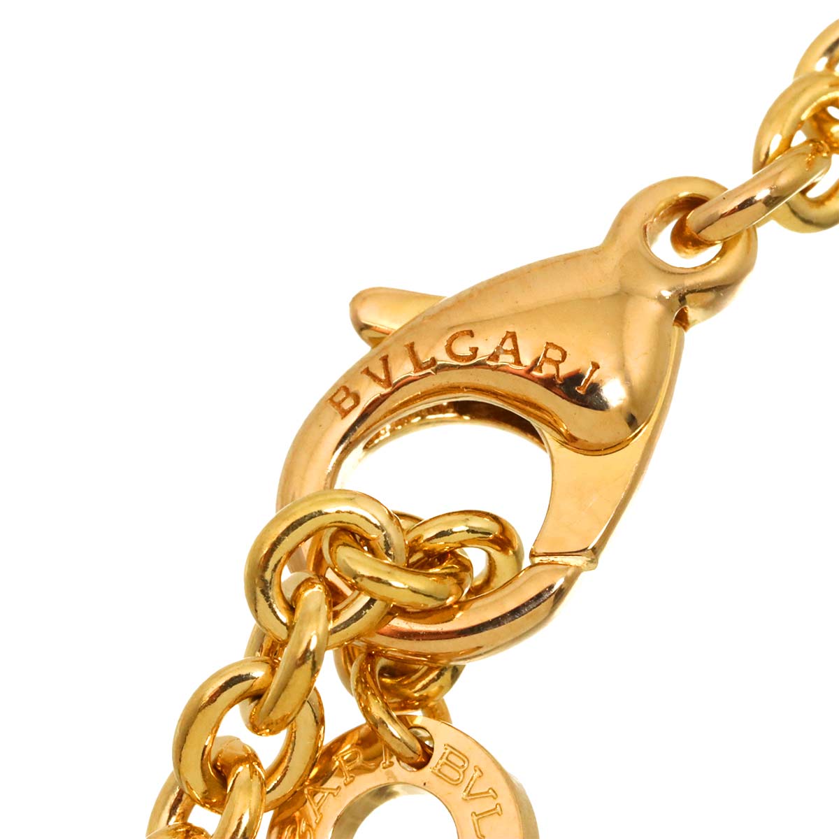 BVLGARI BVLGARI Pave Diamond Necklace 18K Pink Gold 750