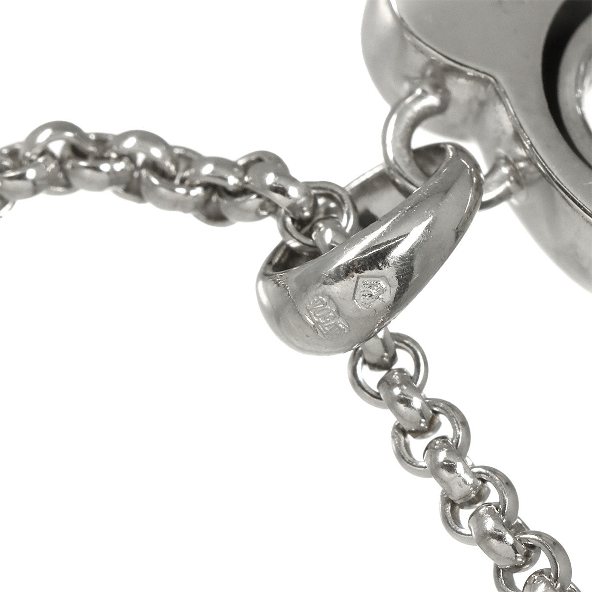 Happy Diamond Necklace 18K White Gold 750