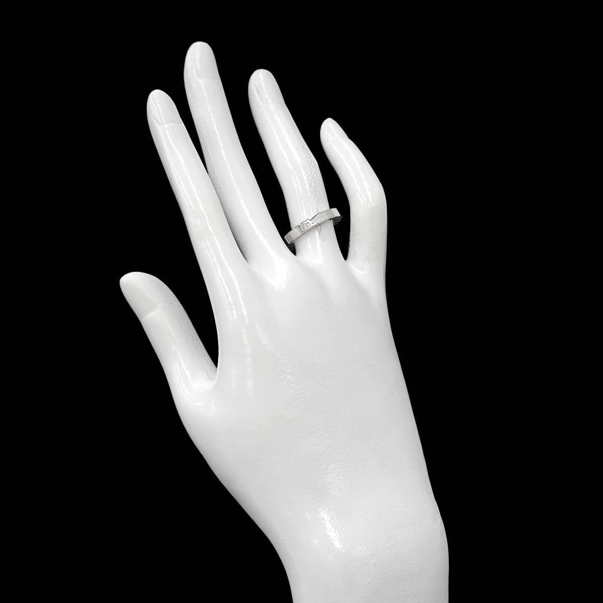 Laniere Ring 18K White Gold 750 Size50 5-5.25(US)
