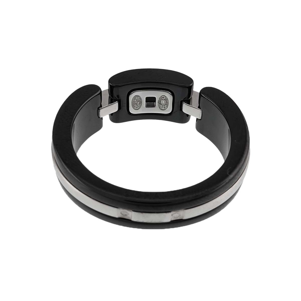 ULTRA Ring Black Ceramic 18K WG 750 Size60 8.75(US)