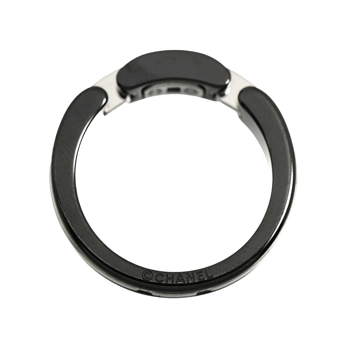 ULTRA Ring Black Ceramic 18K WG 750 Size60 8.75(US)