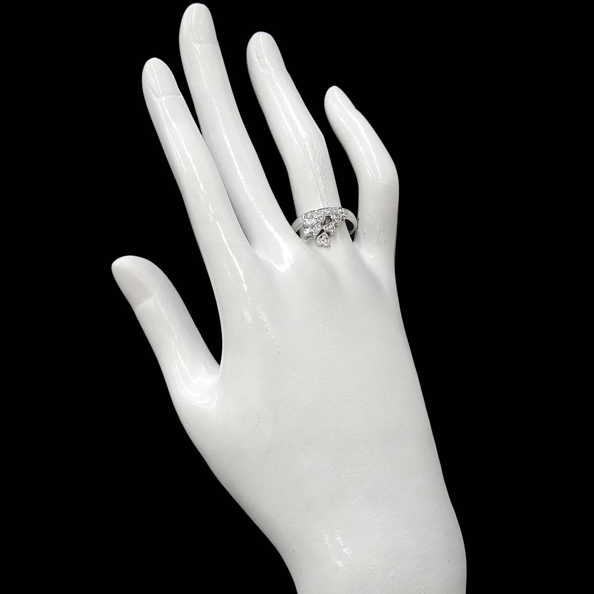 Diamond 0.43ct Ring 18K WG 750 Size7.75-8(US)