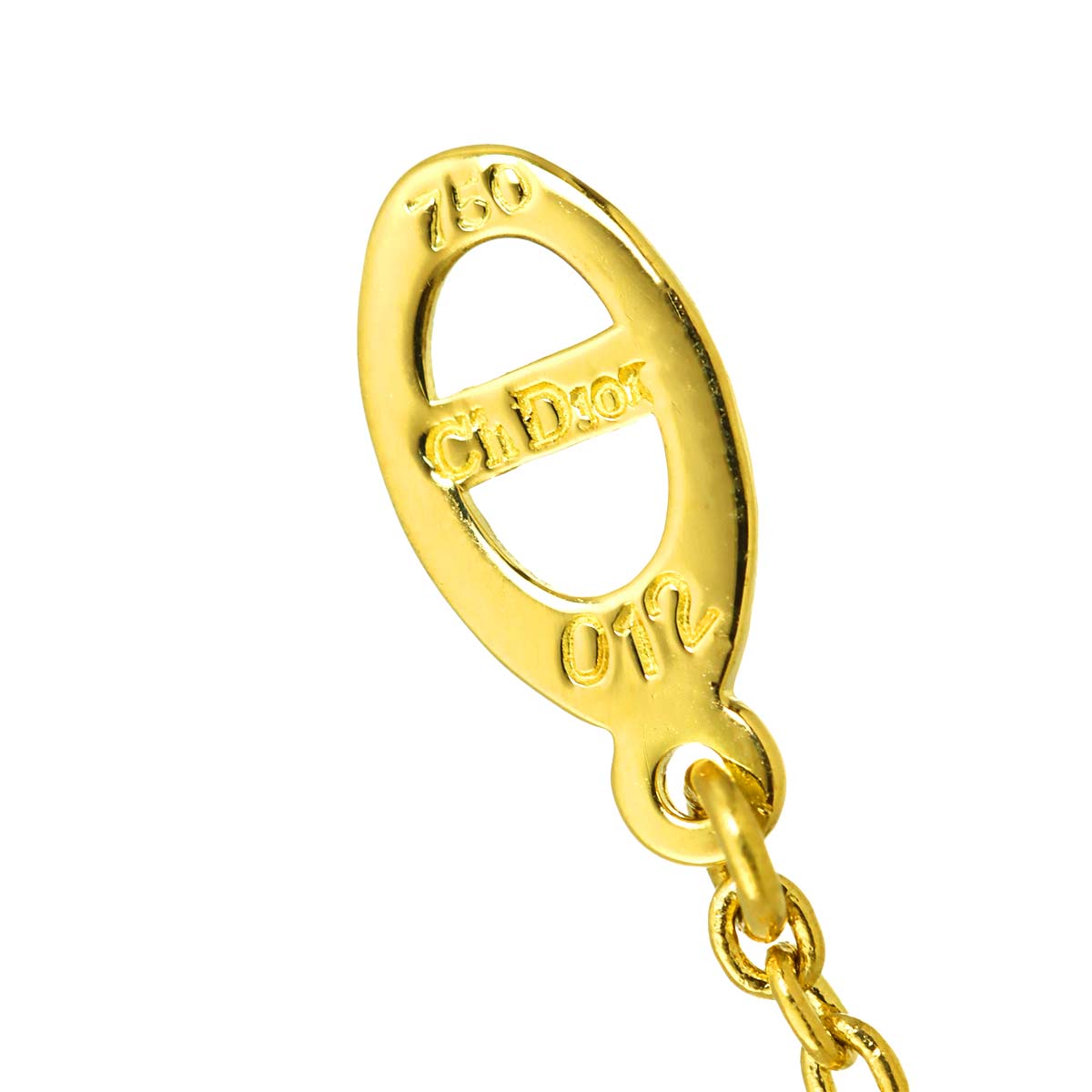 Diamond Necklace 18K Yellow Gold 750