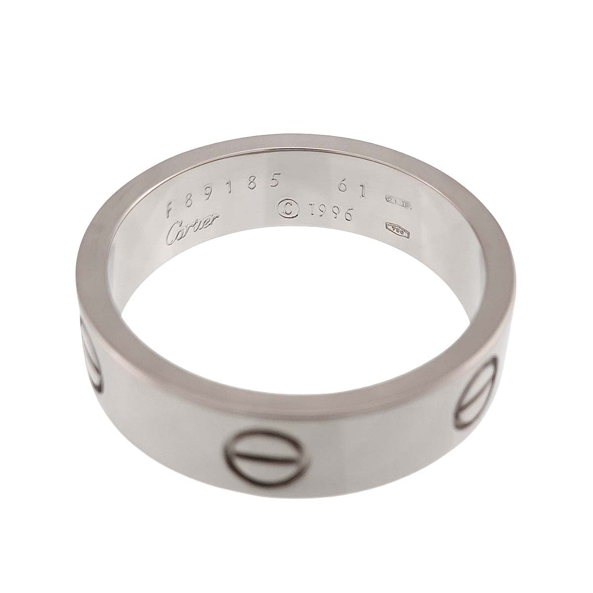 Love Ring 18K White Gold 750 size61 9(US)