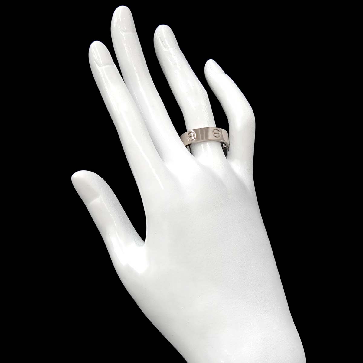Love Ring 18K White Gold 750 size61 9(US)